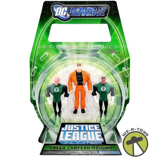 Justice League Unlimited Green Lantern Abin Sur Hal Jordan Sinestro Figures 3PK