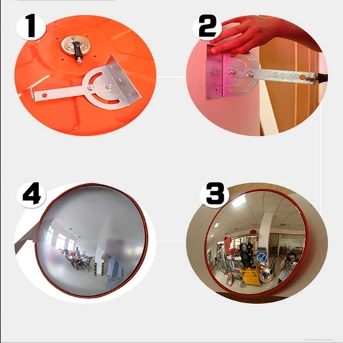 60cm Safety Mirror Convex Mirror Traffic Mirror Safety Mirror for Driveway UK - Picture 6 of 16