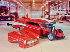 Nitro Supercharged 427 V8 1957 Chevrolet Bel Air Dragster 1/64 Scale Ltd Edit Z