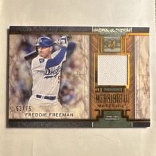 Topps 2025 Museum Meaningful Material Freddie Freeman Dodgers #MMR-FF 53/75 SP