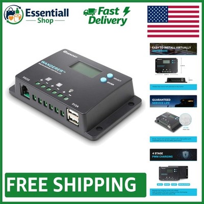 Wanderer 10A Solar Controller - Efficient PWM Design with Waterproof Housing