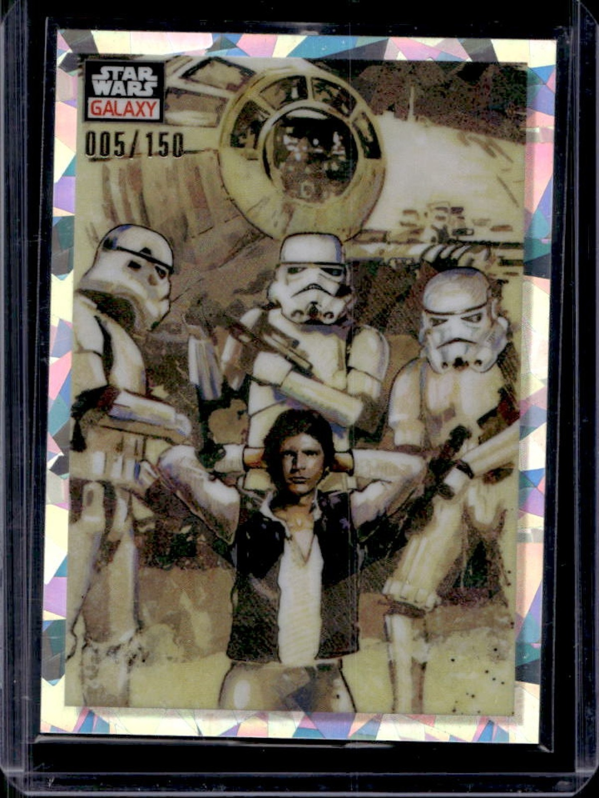 2023 Topps Chrome Star Wars Galaxy The Captain Captured! Atomic Refractor #5/150