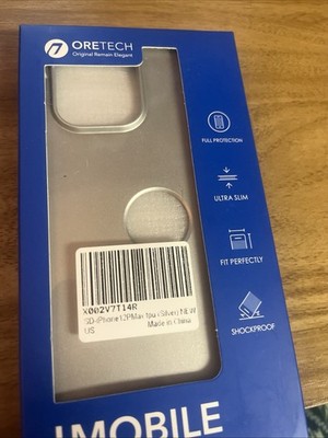 Oretech Silver Phone Case for iPhone 12 Pro Max