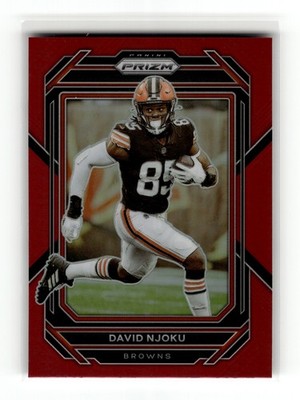David Njoku 2022 Panini Prizm #71 Cleveland Browns Retail SSP Red