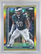 Jalen Carter 2025 Topps Chrome #250 Gold Refractor /50