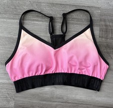 Victoria's Secret PINK Ultimate Sports Bra Pink Ombre Lightly Lined Racerback S