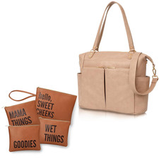 Stylish Diaper Bag Tote with 14 Pockets Insulated Storage for Moms