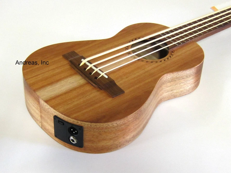 APC Professional Ukulele Bass Solid Koa Wood w/ Gig Bag - Image 2 of 4