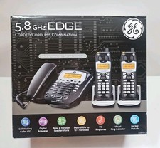 New- GE 5.8 GHz 3 Phone system Digital Answering Call Waiting ID