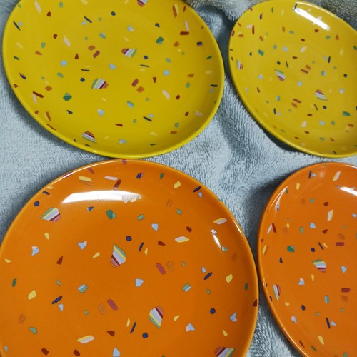 Piatti antipasto per confetti in gres Opalhouse 6". Multicolore 6 pezzi. Nuovo - Foto 2 di 7