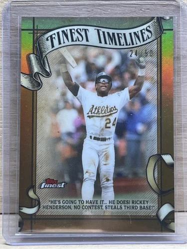 2026 Topps Finest Rickey Henderson Base (RAW)