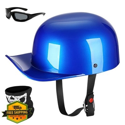 Yesmotor Blue XX-Large Motorcycle Helmet DOT