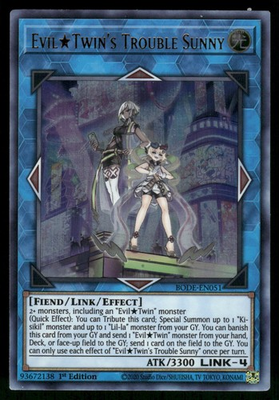 #ad Evil Twin#x27;s Trouble Sunny Ultra Rare Burst of Destiny BODE EN051 NM $1.79