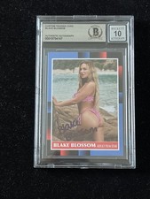 Blake Blossom Signed Custom Trading Card BAS Beckett COA Autograph Grade 10