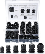 Bates- Nylon Cable Gland, 50 Pcs, 3-16 Mm Cable Gland Connectors, PG7, PG9, PG11