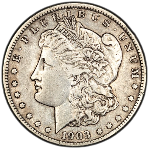 1903-S "Micro" S Morgan Silver Dollar - PCGS GOLD SHIELD VF25 (Looks VF30/VF35)