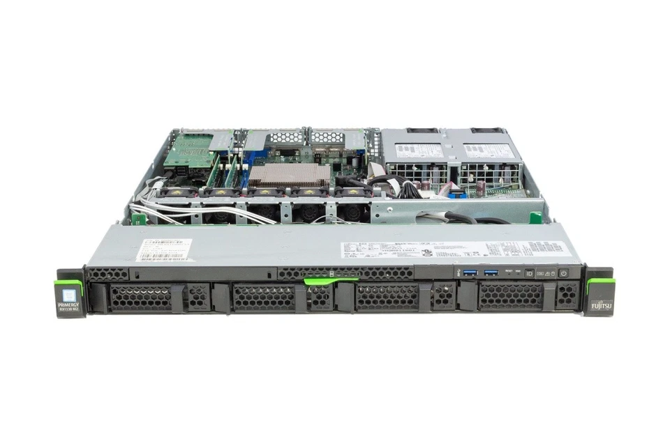 FUJITSU RX1330 M2 Rack Server, 1x E3-1230v5 3.40GHz, 4-Core, 32GB RAM, 4xSFF - Bild 3 von 4