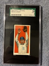 1909 T206 Sweet Caporal Ed Lennox SGC 4