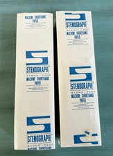 📘 Stenograph STENO-PAD Machine Shorthand Paper Lot of 2 Packs – Sealed Vtg