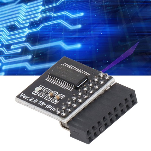 Schwarzes TPM2.0 Sicherheitsmodul 18pin Für Motherboard LPC Karte Fü UB - Afbeelding 2 van 24