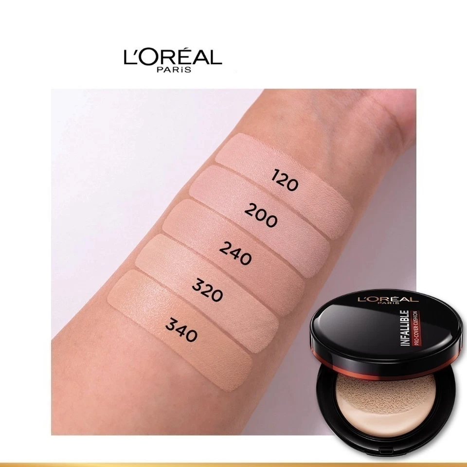 L'Oreal Paris Infallible Pro-Cover Cushion High Coverage Long 14g +Refill SET - Image 3 of 4