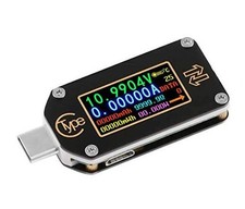 TC66C USB Tester USB C Power Meter USB Voltage Meter Type-C Black yellow