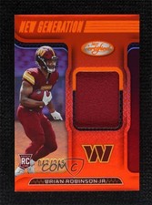 2022 Certified New Generation Jerseys Mirror Orange /249 Brian Robinson Jr 0s1o