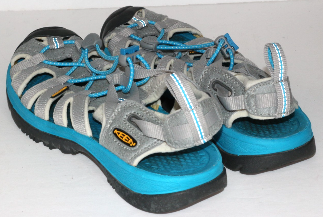 Sandalo Keen Donna Tg 7 Whisper Sport Passeggio Impermeabile Blu Grigio Escursionismo Leggi
