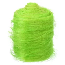 59" x 4" Plush Faux Fur Fabric Precut Strips, Green