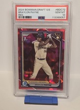2024 Bowman Draft Sapphire Braylon Payne Red /5 PSA 10