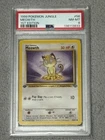 1999 Pokemon Jungle 1st Edition Meowth 56 PSA 8 NM-MINT