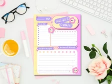 Digital Image Daily Planner Page - Electronically Sent - ADHD Brain Dump To Do