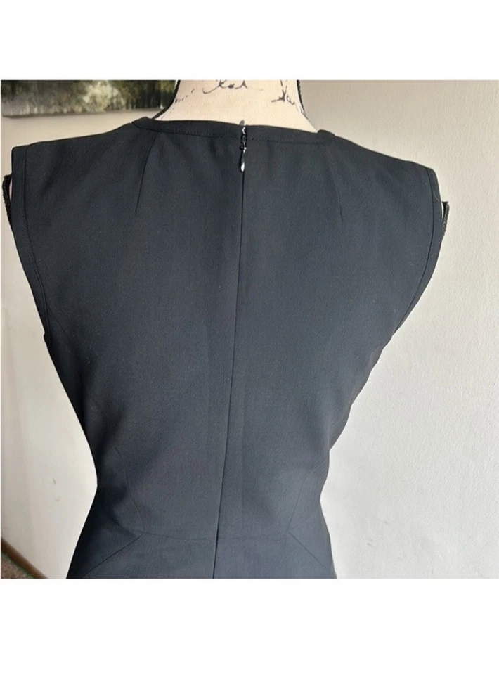 J. Vestido preto bainha lápis sem mangas Crew tamanho 2 novo com etiquetas - Imagem 4 de 4