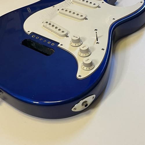 Samick Guitar Body Blue Sparkle Metallic Lake Placid Stratocaster LOADED - Picture 7 of 8