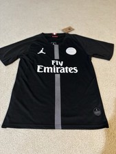 Soccer Jersey Vintage Black and White Neymar Jr #10 Size M Men's