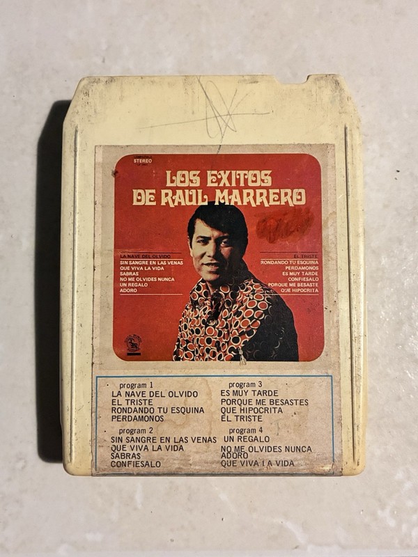Los Exitos De Raul Marrero - 8 Track Cartridge Tape - Disco Mundo