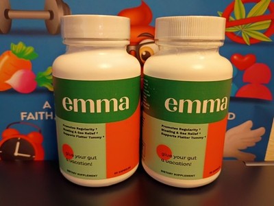 Emma Probiotic, Promotes Regularity, Bloating And Gas Relief, Flatter Belly 2PK