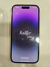 iPhone 14 Pro 128GB Deep Purple Unlocked Fully Working Cracked Screen