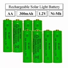 Rechargeable Solar Light Batteries (4 Pack) 300/600/1000mAh Ni-MH 1.2V 4X AA