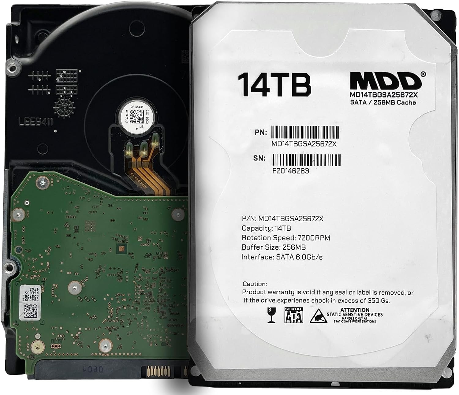 MDD 14TB 7200RPM SATA 6.0Gb/s 256MB Cache 7200RPM 3.5