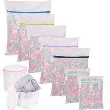 9Pcs Mesh Laundry Bag for Delicates, Lingerie Bags for Laundry - (1 Large & 4...