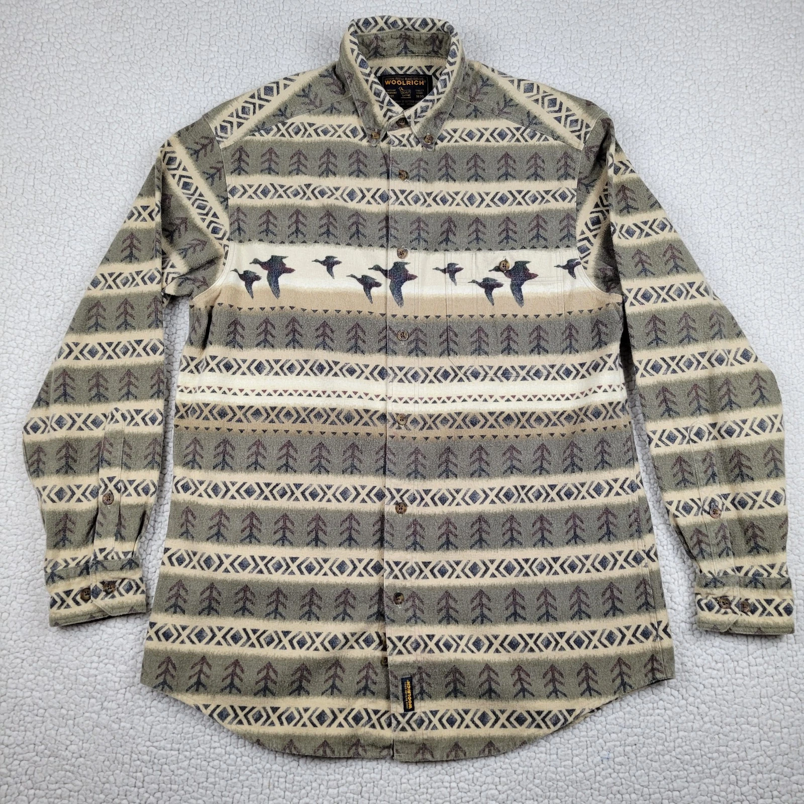 Woolrich Shirt Mens M Duck Hunting Pattern Flannel Outdoor Button Up
Opens in a new window or tab