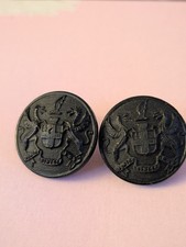X 2 City of London Police Buttons (Inspector Or Above) Firmin & Sons Vintage
