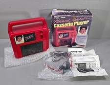 Vintage 1984 Michael Jackson Vanity Fair Cassette Player Complete in Opened Box