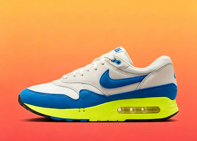 Nike Air Max 1 '86 Men's Sail Royal Blue Volt Casual Sneakers New!  