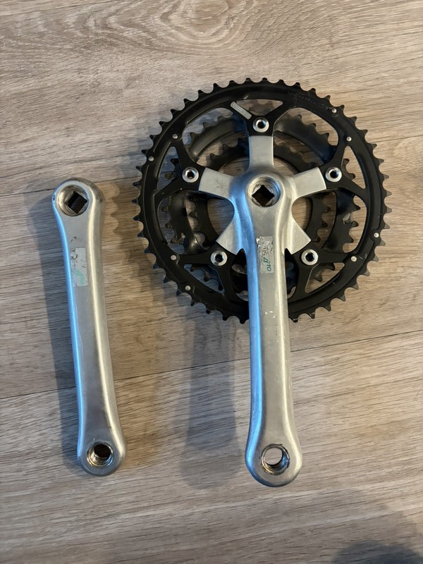 Shimano Altus Crankset A10 FC-AT10-X 175 Vintage Triple Crank Set 50/40/30