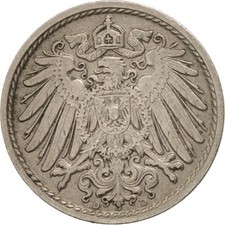 M&uuml;nze, GERMANY - EMPIRE, Wilhelm II, 5 Pfennig, 1913, Munich, S+