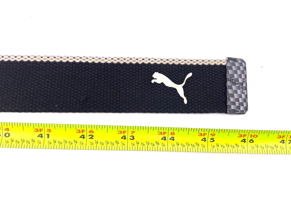 Cinturón negro Ferrari x Puma con licencia oficial para hombre con hebilla de fibra de carbono  Foto 4 de 4