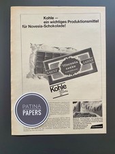 1963 Ruhrkohle Kohle & Novesia Schokolade Feldhaus Neuss Vintage Ad Werbung