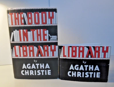 AGATHA CHRISTIE Body in the Library MARPLE FACSIMILE Paper Belly Band 2005 VG - Image 1 of 4